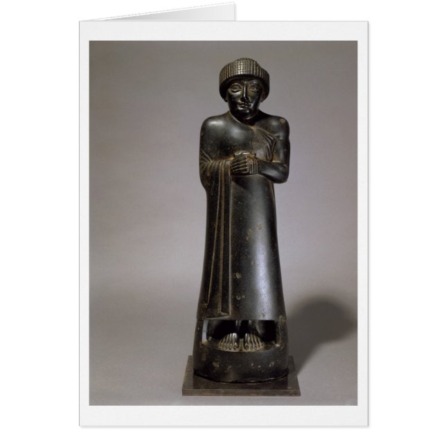 Statue of Gudea, Prince of Lagash, Neo-Sumerian, f (Front)