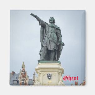 Statue of Jacob van Artevelde in Ghent, Belgium Magnet