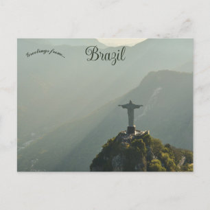 Statue of Jesus Christ Rio de Janeiro Brazil Postcard