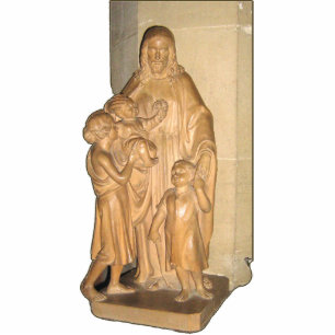 Statue of Jesus with children Standing Photo Sculpture