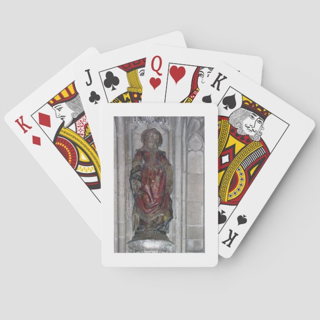 Statue of Judith (polychrome stone) Playing Cards (Back)