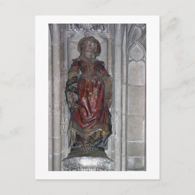 Statue of Judith (polychrome stone) Postcard (Front)