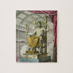 Statue of Jupiter in a Temple, from 'Costumi dei R Jigsaw Puzzle