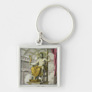 Statue of Jupiter in a Temple, from 'Costumi dei R Key Ring