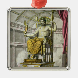 Statue of Jupiter in a Temple, from 'Costumi dei R Metal Tree Decoration