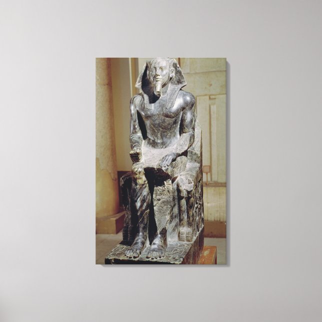 Statue of Khafre Canvas Print (Front)