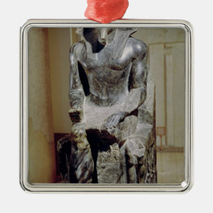 Statue of Khafre Metal Tree Decoration