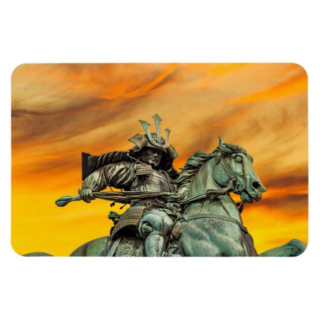 Statue of Kusunoki Masashige, Japan Magnet (Horizontal)
