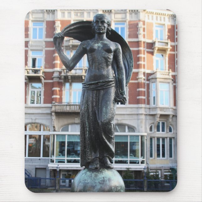 Statue of Lady Fortuna, Amsterdam Mouse Mat (Front)