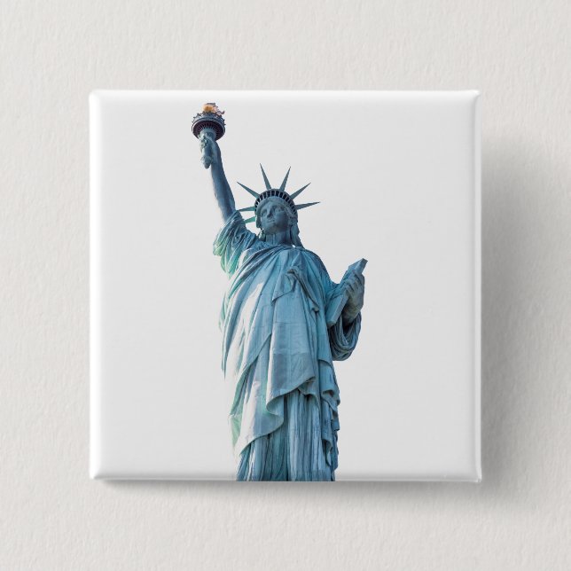 Statue of liberty  15 cm square badge (Front)