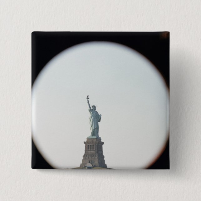 Statue of Liberty, 1886 15 Cm Square Badge (Front)