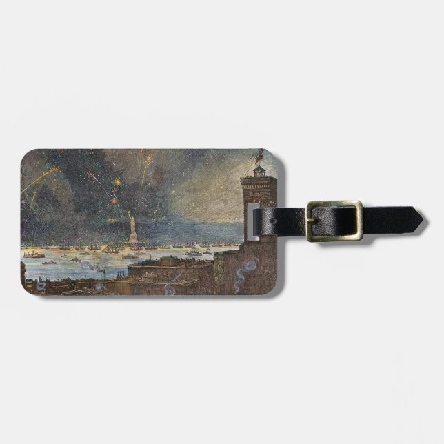 STATUE OF LIBERTY, 1886 LUGGAGE TAG (Front Horizontal)