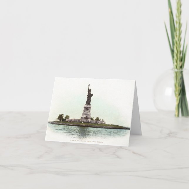 Statue Of Liberty, 1900 Card (Front)