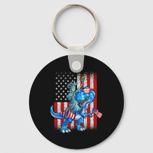 Statue Of Liberty 4th Of July Shirt Boys American Key Ring