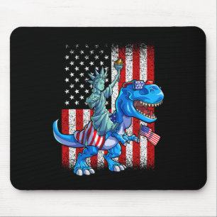 Statue Of Liberty 4th Of July Shirt Boys American Mouse Mat