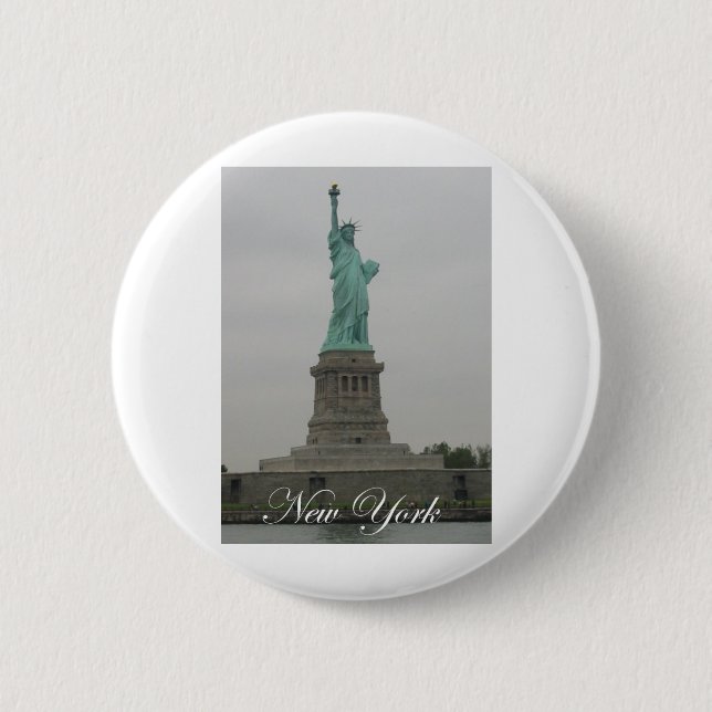 Statue of Liberty 6 Cm Round Badge (Front)