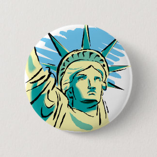 Statue of Liberty 6 Cm Round Badge