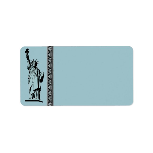 Statue of Liberty Address Label (Front)