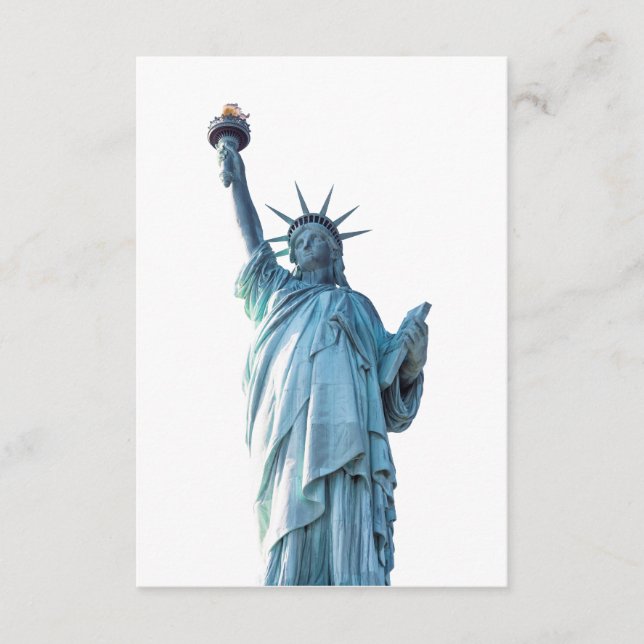 Statue of liberty  advice card (Front)