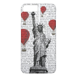 Statue Of Liberty and Red Hot Air Balloons iPhone 8 Plus/7 Plus Case