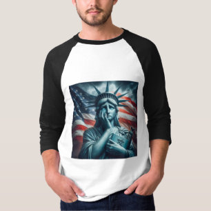 Statue of Liberty and Star of David T-Shirt