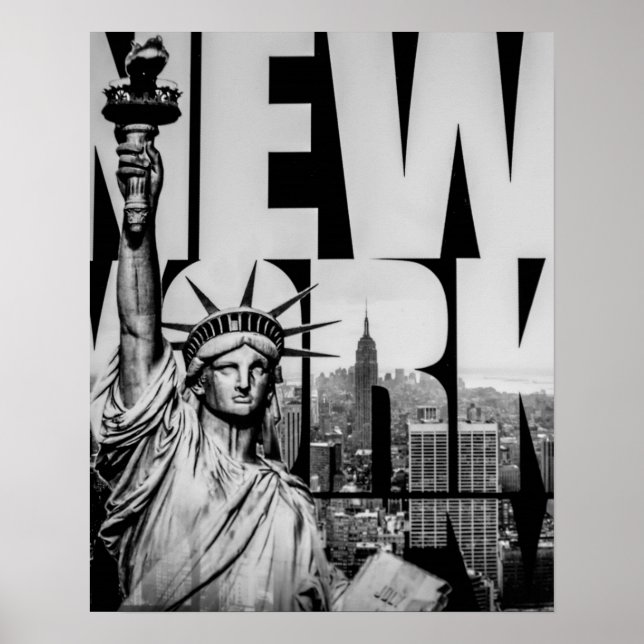 Statue of Liberty B&W Poster (Front)