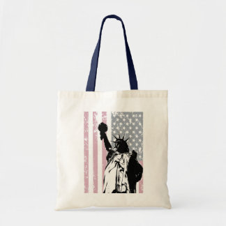 Statue Of Liberty Background Tote Bag