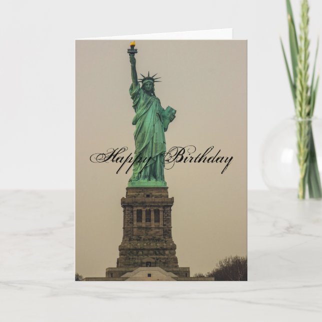 Statue of Liberty Birthday Card (Front)