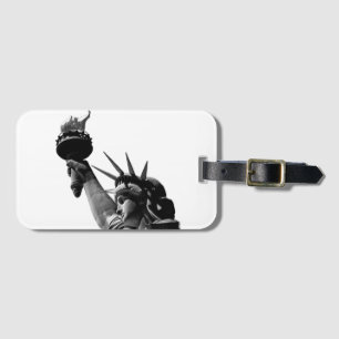 Statue of Liberty Black & White Luggage Tag