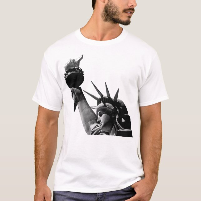 Statue of Liberty Black & White T-Shirt (Front)