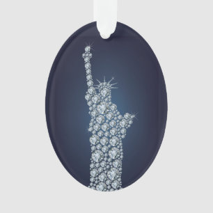 Statue of Liberty Bling Ornament