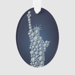 Statue of Liberty Bling Ornament