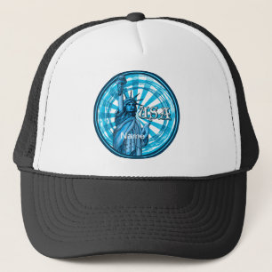 Statue Of Liberty Blue USA Trucker Hat