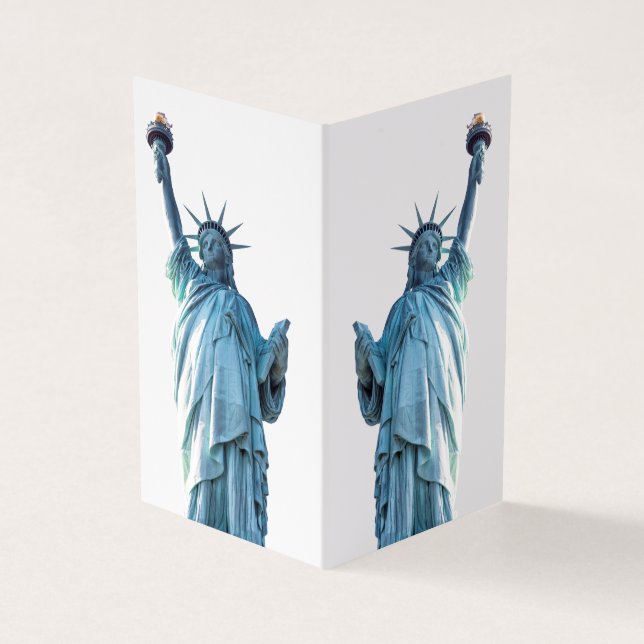 Statue of liberty  business card (Outside)