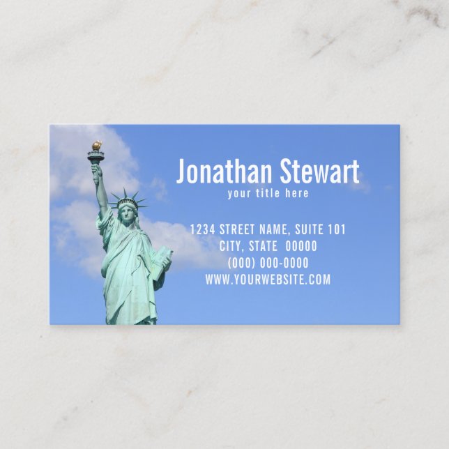 Statue of Liberty Business Card (Front)