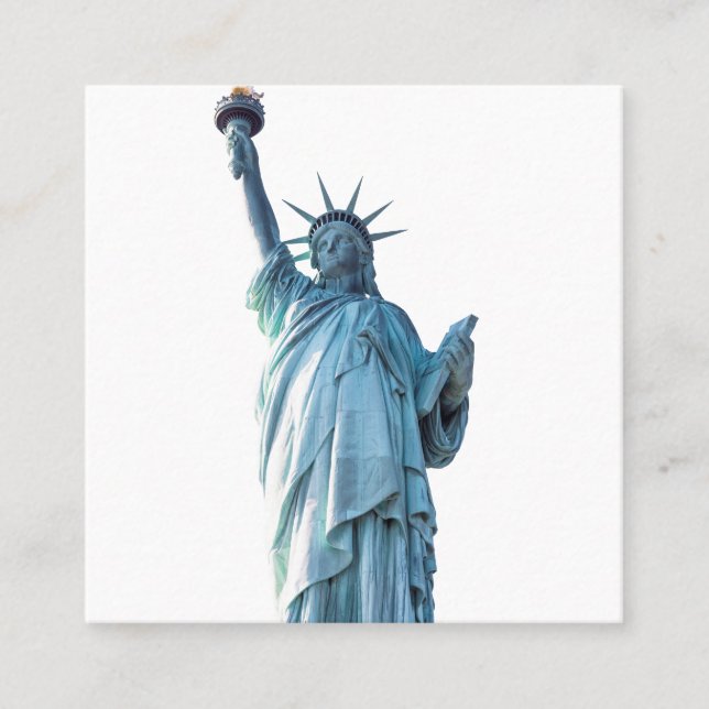 Statue of liberty  calling card (Front)