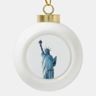 Statue of liberty   ceramic ball christmas ornament
