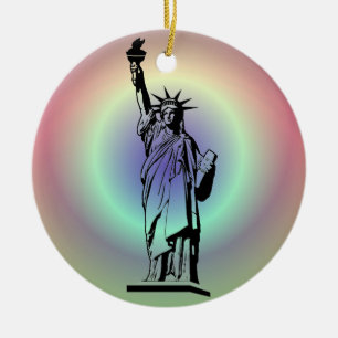 Statue of Liberty Ceramic Tree Decoration