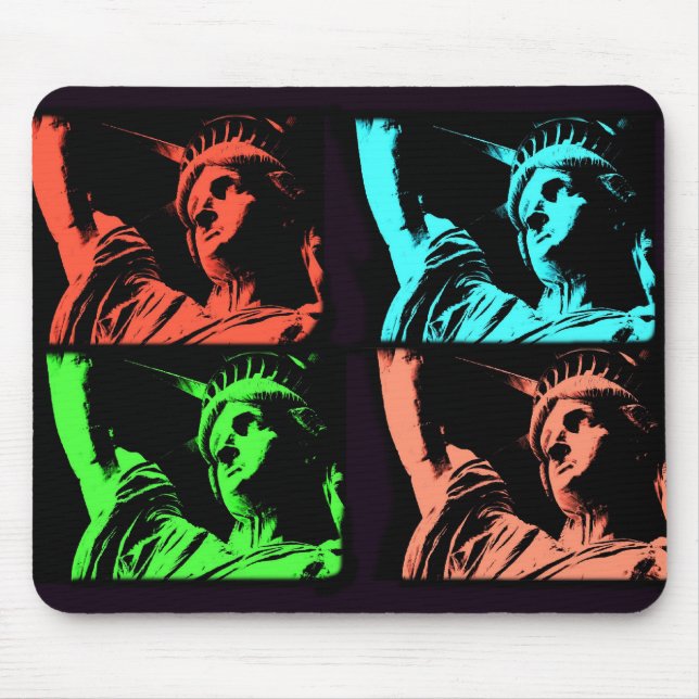 Statue of Liberty Collage Mouse Mat (Front)