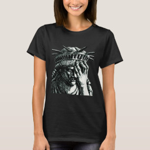 Statue Of Liberty Crying Anti Trump Resist No T-Shirt