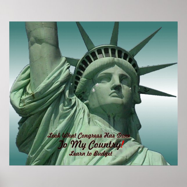 Statue of Liberty Crying Poster (Front)