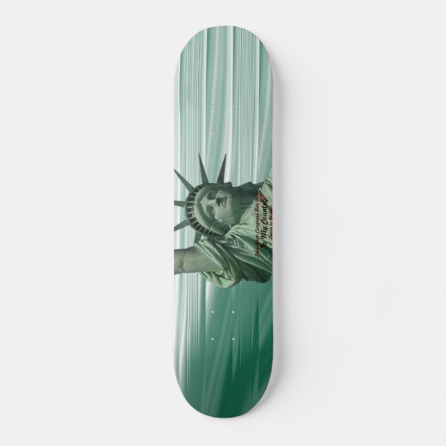 Statue of Liberty Crying Skateboard (Front)