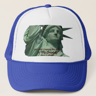 Statue of Liberty Crying Trucker Hat