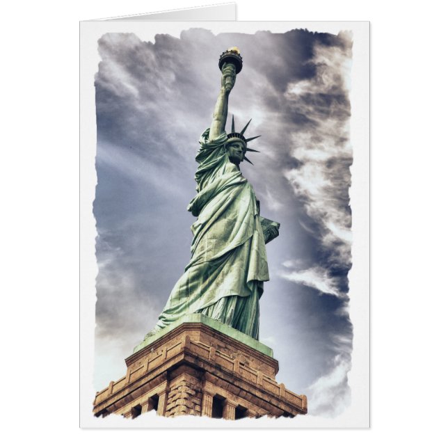 Statue of Liberty custom greeting card (Front)