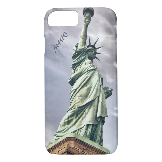 Statue of Liberty custom monogram phone cases (Back)