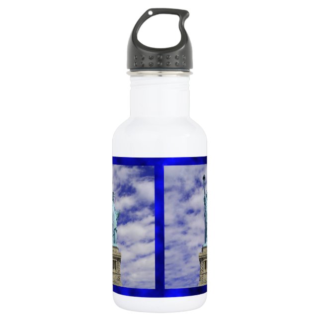 Statue of Liberty, Ellis Island, New York 532 Ml Water Bottle (Front)