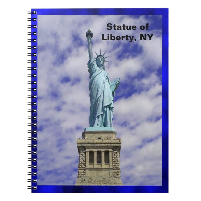 Statue of Liberty, Ellis Island, New York Notebook (Front)