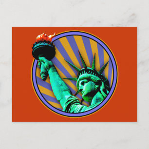 Statue of Liberty Emblem Design Postcard