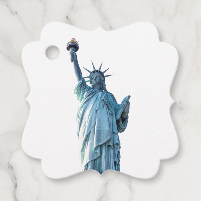 Statue of liberty   favour tags (Front)