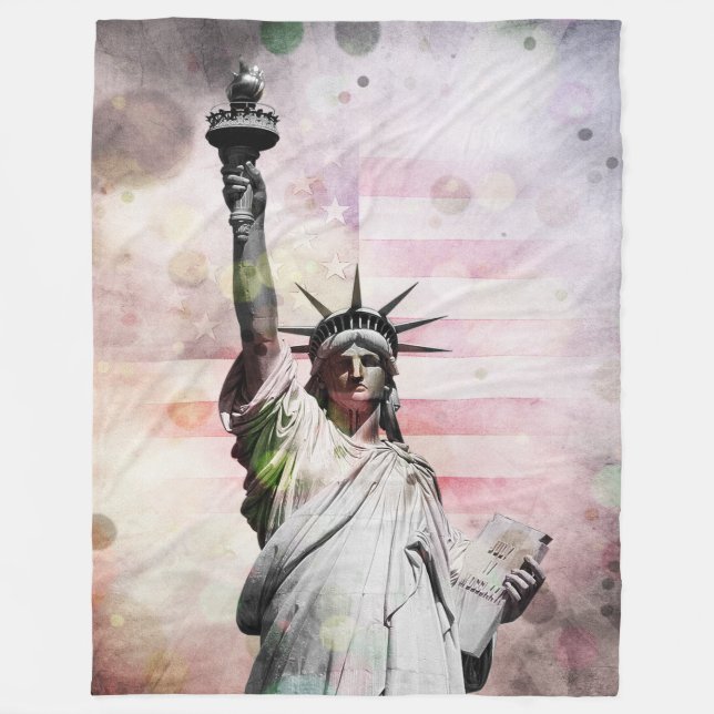 Statue of Liberty Fleece Blanket (Front)